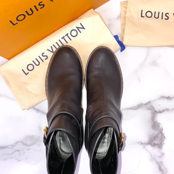 LOUIS VUITTON Ankle Boot SZ 40/US 10 EUC - Picture 4 of 10